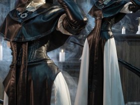 《老头环 黑夜君临》修女cos:纤纤细腰 氛围感封神!