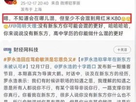 罗永浩嘲讽网友用红米K80:我怎么混都至少不会用它