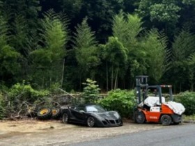 杭州小和山惊现“报废”路特斯跑车!吸引大量游客打卡